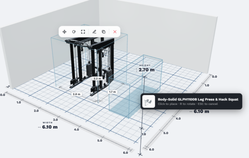 Body-Solid 3D Gym Planner